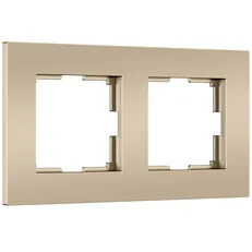 Изображение Рамка на 2 поста Slab (шампань софт) W0022911