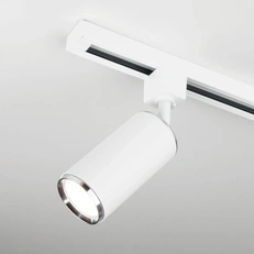 Фото товара Трековый поворотный светильник GU10 Svit Basic System белый/хром MRL 1013