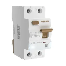 Изображение Устройство защитного отключения1P+N 40 А 300 mA AC 6 kA W912P404