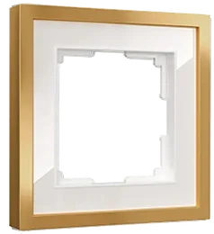 Белый / золотистая латунь изображение