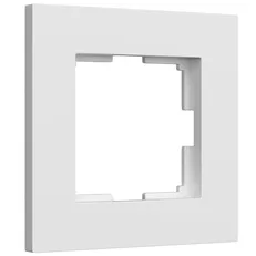 Изображение Рамка на 1 пост Slab (белый матовый) W0012961