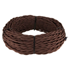 Изображение Ретро кабель витой 2х2,5 (коричневый) 20 м W6452314