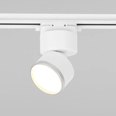 Фото товара Трековый однофазный светильник 10W 4200K Basic System Impact белый матовый/серебро 85514/01