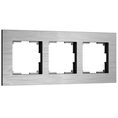 Фото товара Рамка на 3 поста AluMax (алюминий) W0033506